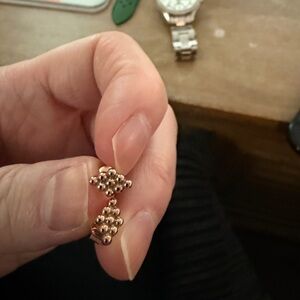 Elegant Gold Cluster Earrings